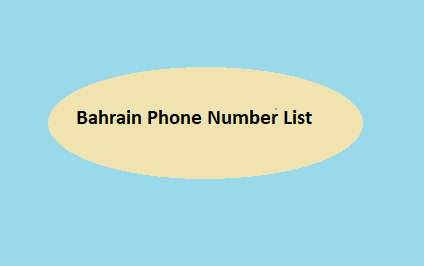 Bahrain Phone Number List​