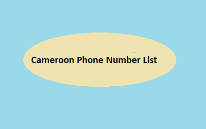 Cameroon Phone Number List​