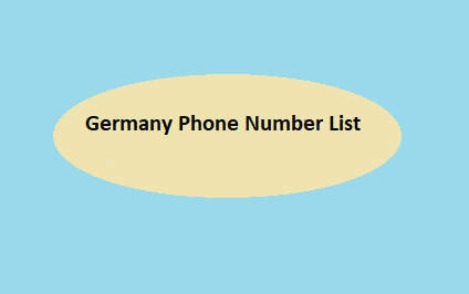 Germany Phone Number List​