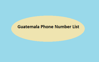 Guatemala Phone Number List​