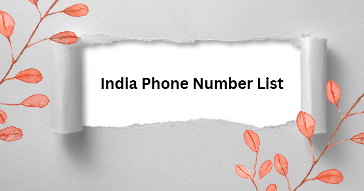 India Phone Number List​