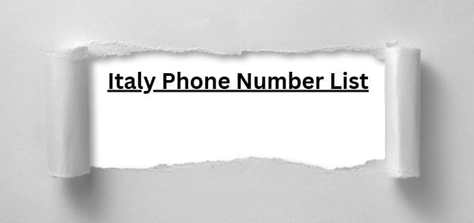 Italy Phone Number List​