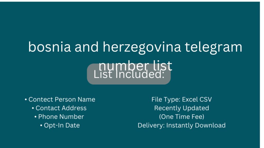 bosnia and herzegovina telegram number list_