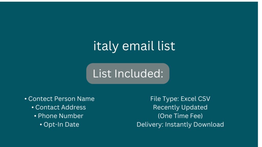 italy email list_