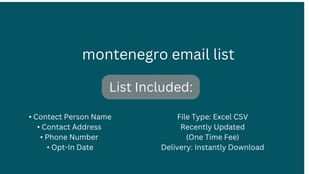 montenegro email list_