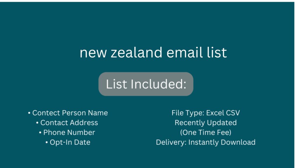 new zealand email list_