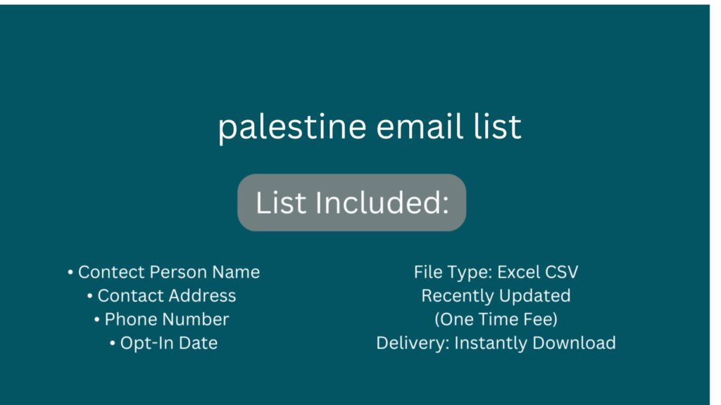 palestine email list_
