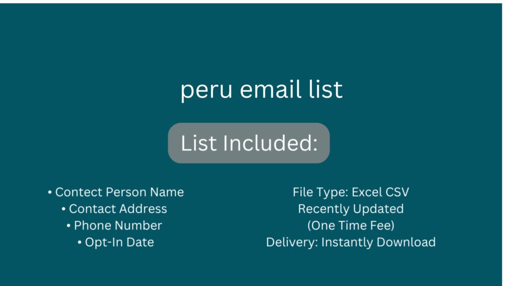 peru email list_