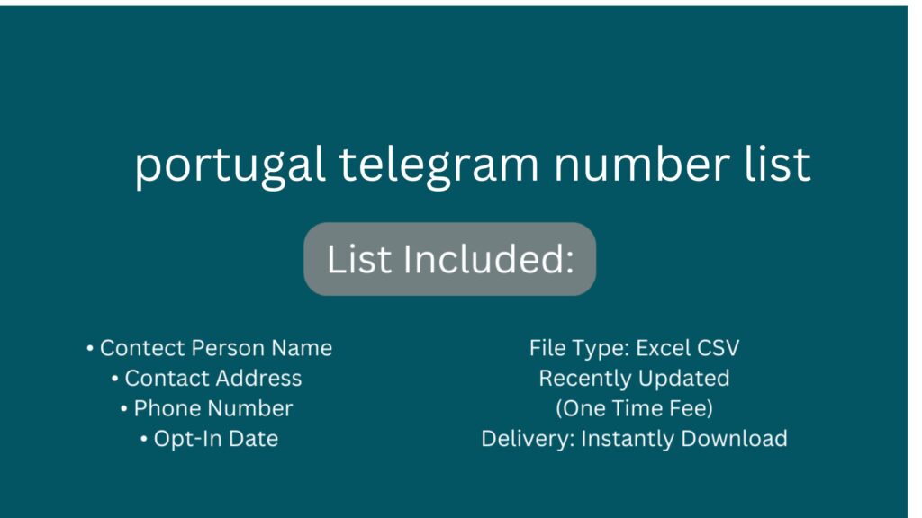 portugal telegram number list_