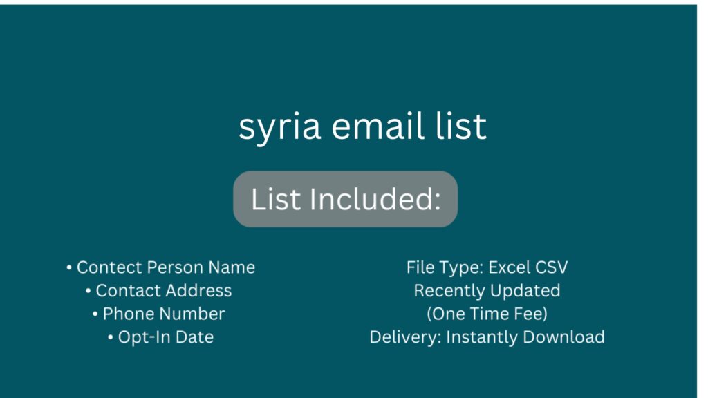 syria email list_