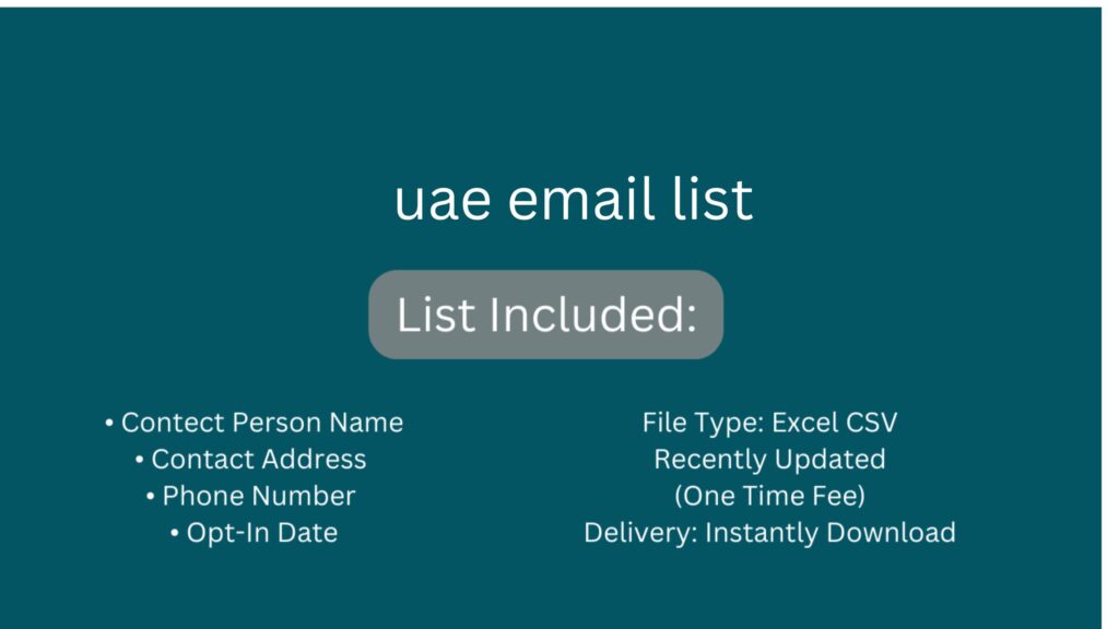 uae email list_