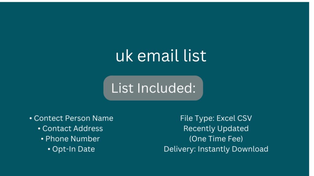 uk email list_