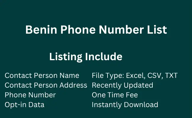 Benin Phone Number List