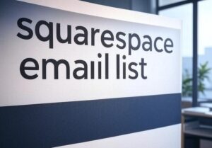 squarespace email list
